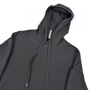 Alo Yoga Interval Hoodie Womens Medium Black Oversized Athleisure Active Workout